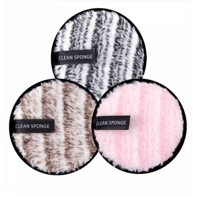 Private Label Washable Face Cleansing Pad Reusable Facial Cloth Pads Microfiber Makeup Removal Pads