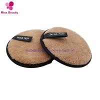 Round Chemical Free Reusable White Bamboo Makeup Remover Microfiber Cloth